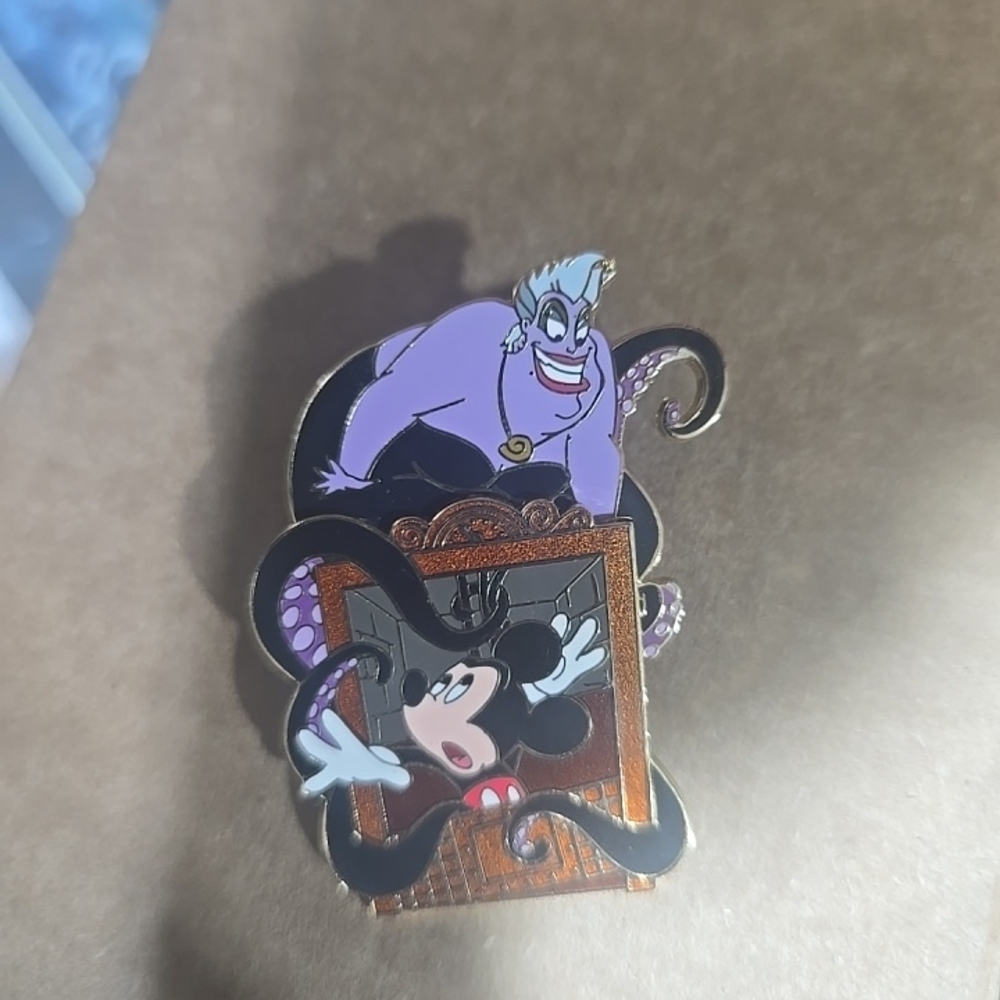Disney Villains Hollywood Tower Of Terror Pin Featuring Ursula and Mickey